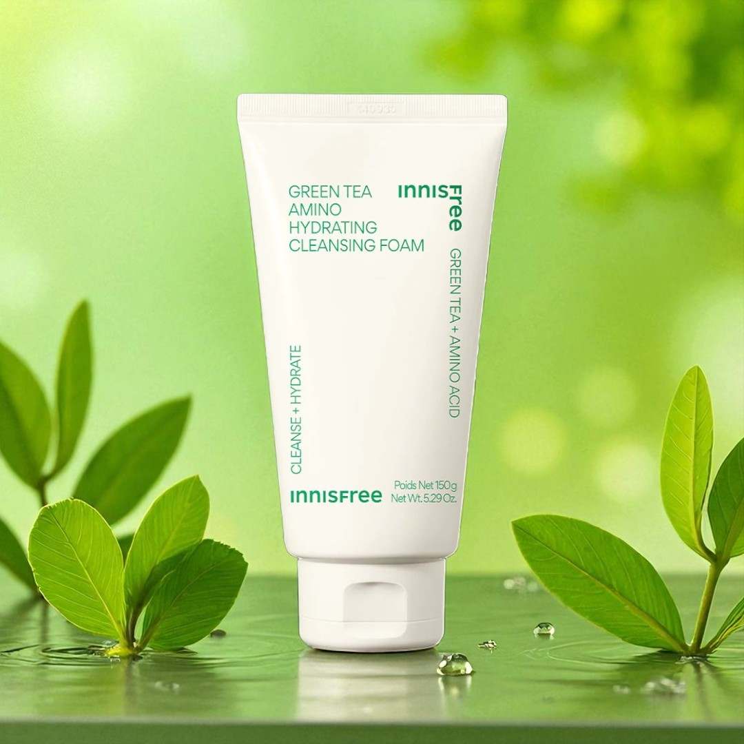 Innisfree Green Tea Hydrating Amino Acid Cleansing Foam 150ml